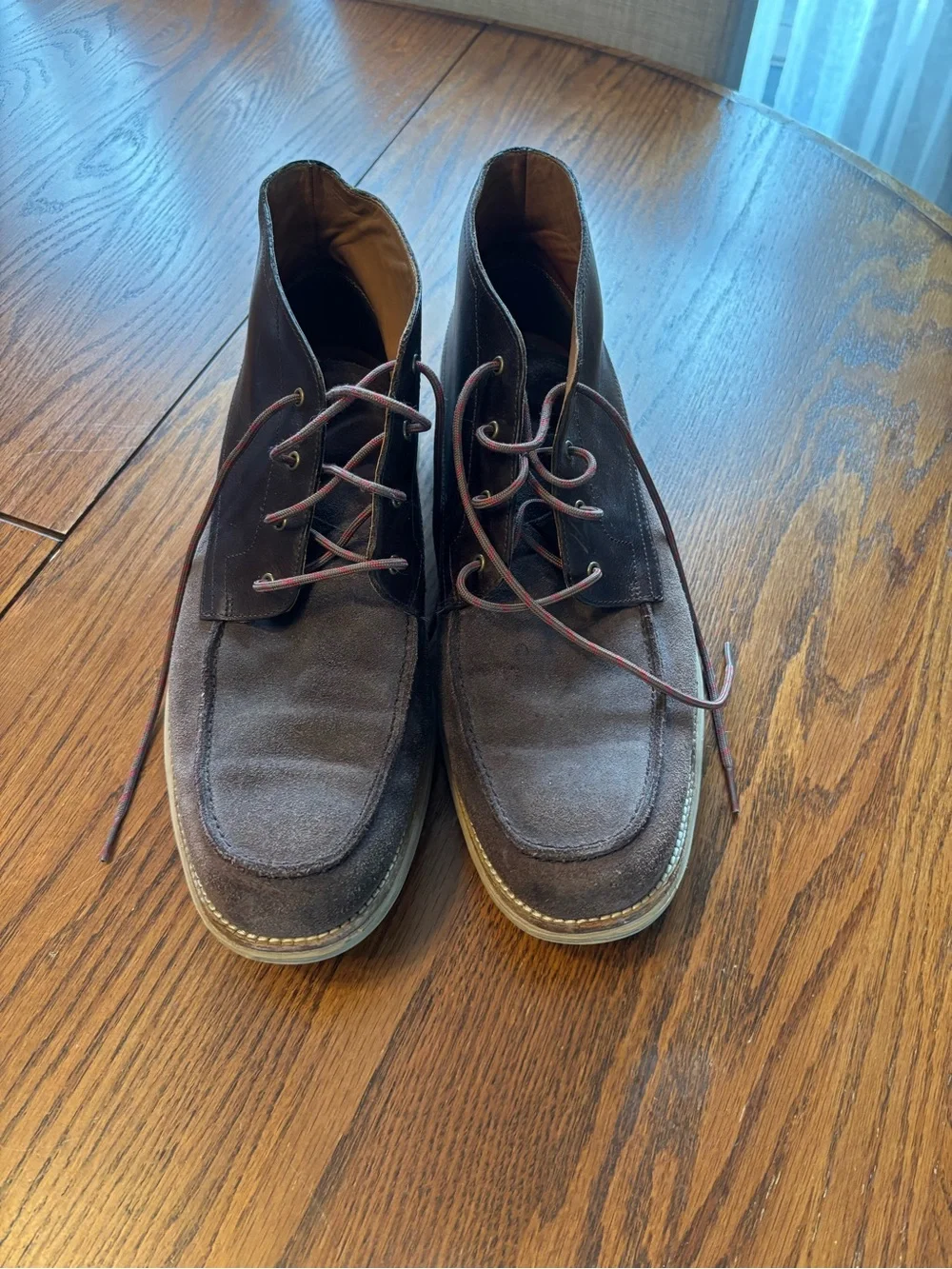 Cole haan mens 13 13M lunargrand boots brown suede leather shoes